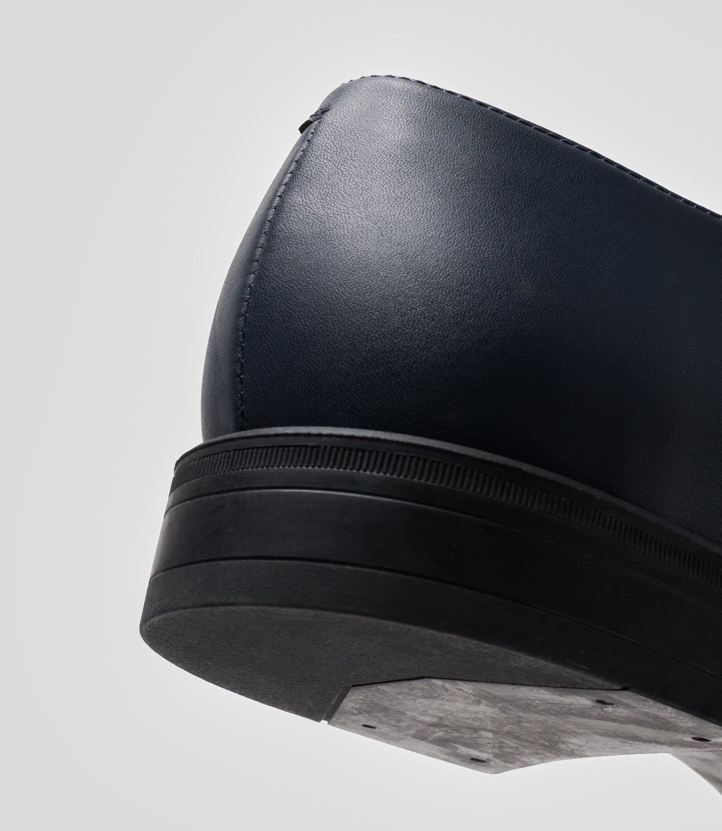 Sole detail of Vegan Oxford - Man shoe featuring a smooth leather upper and sturdy construction.