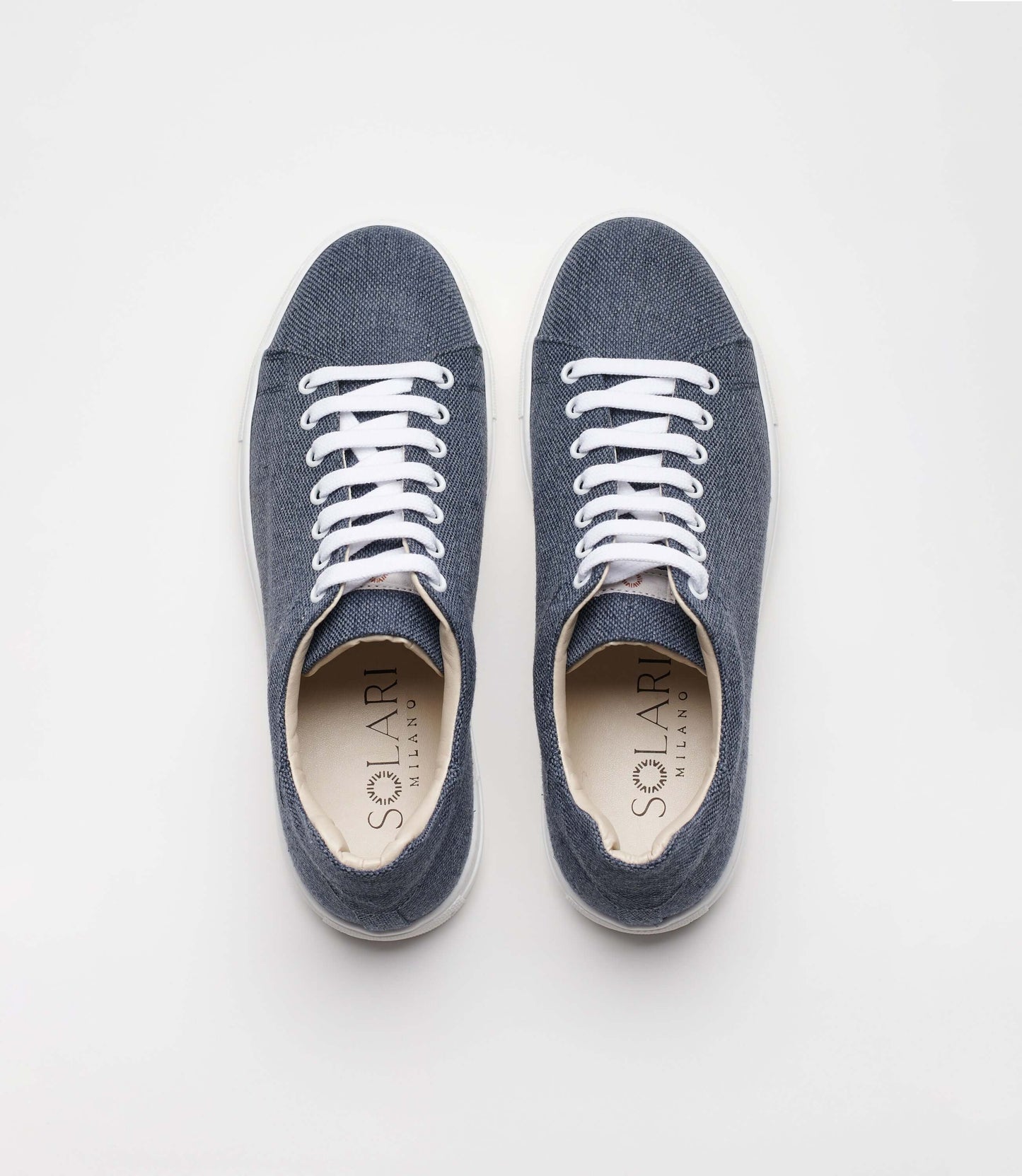 Vegan Hemp Sneaker V1 from Solari Milano, showcasing a stylish and sustainable design in breathable hemp.