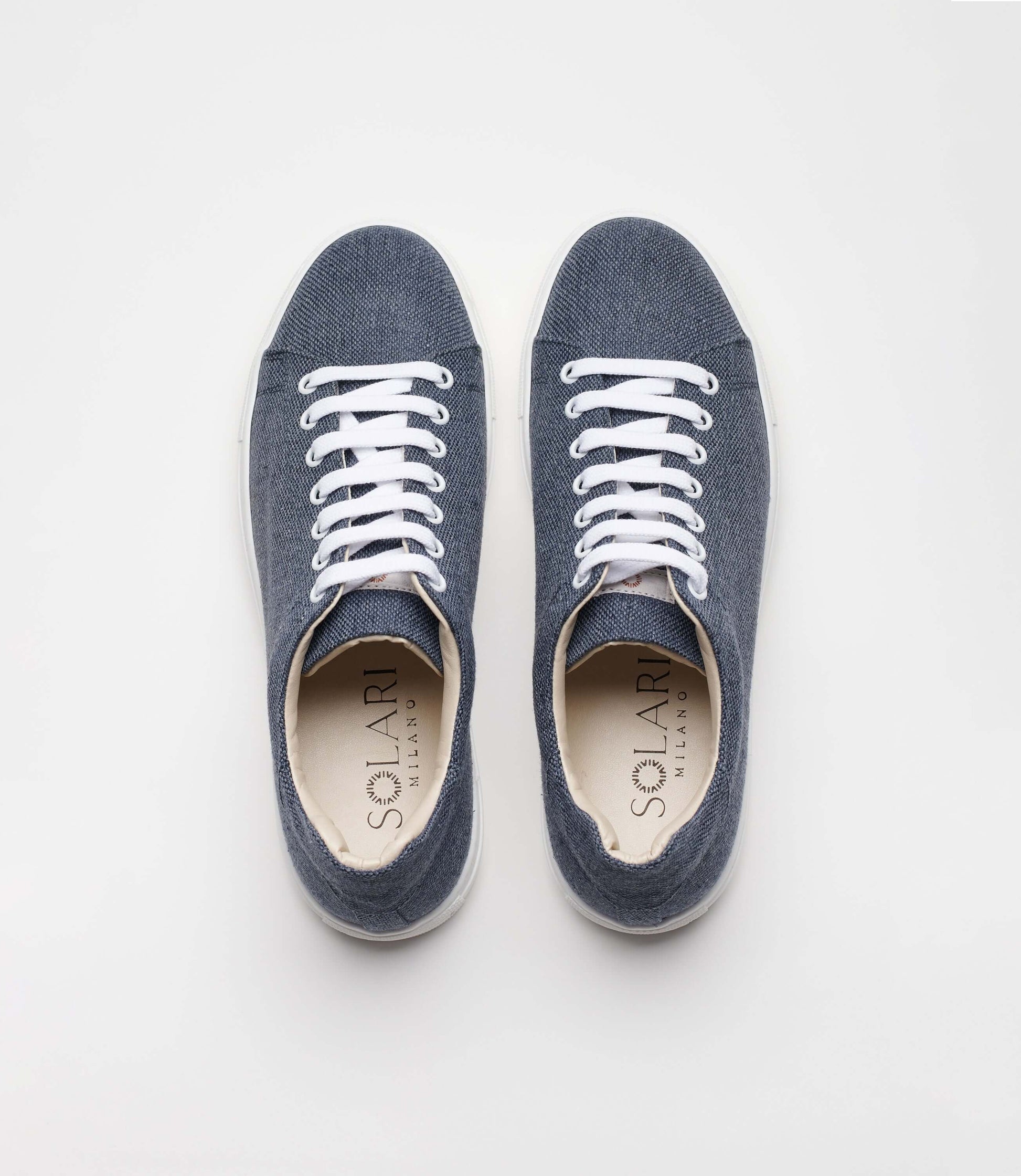 Vegan Hemp Sneaker V1 from Solari Milano, showcasing a stylish and sustainable design in breathable hemp.