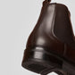 Vegan Chelsea boots - Woman, showcasing elegant brown leather with elastic side panels and a sturdy sole.