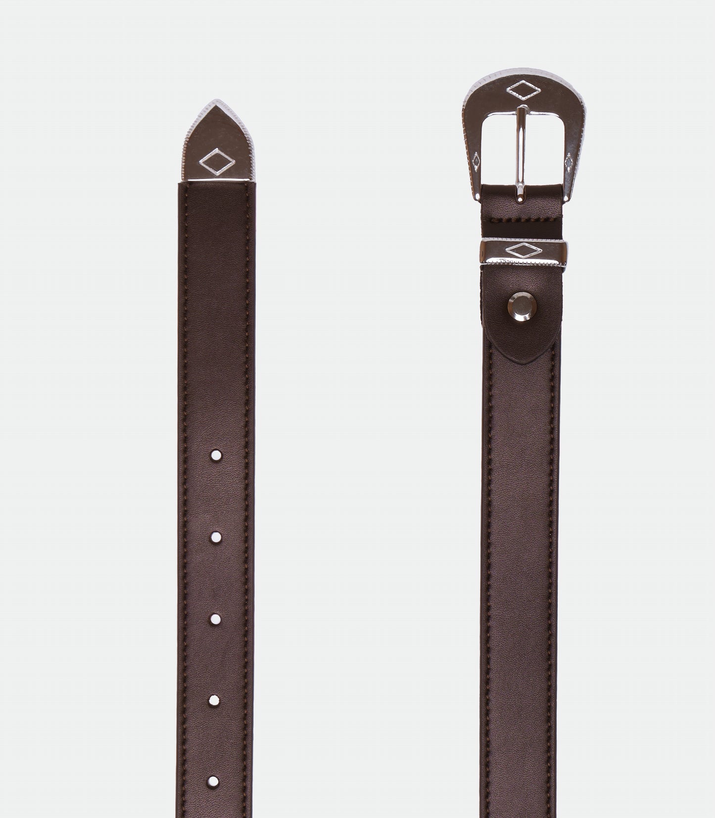 Woman's Vegan Belt with Rock Buckle