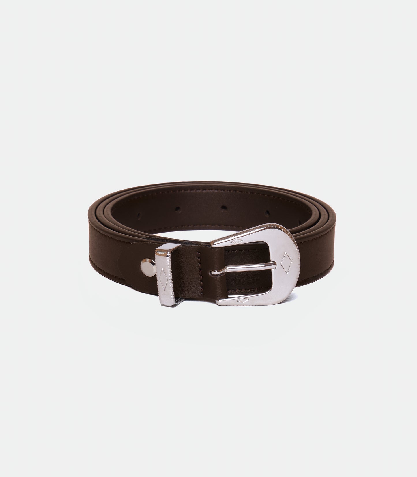 Woman's Vegan Belt with Rock Buckle