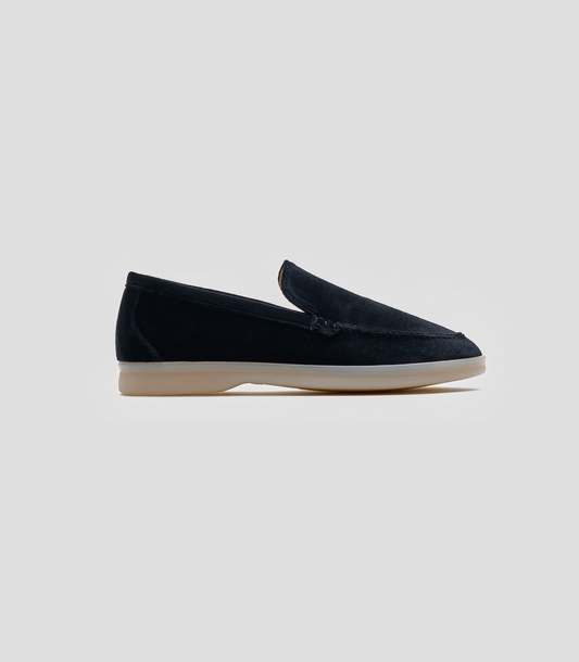 Mocassini Vegani in Velluto Nero, comode loafers in velluto di cotone organico, fatte a mano nelle Marche.