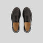 Vegan Oxford Brogue - Woman, stylish black shoes with broguing detail, perfect for office or casual wear.