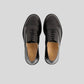 Vegan Oxford - Woman lace-up shoes from Solari Milano, featuring a sleek black design and Blake Construction.