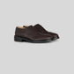 Vegan Oxford Brogue - Woman in dark brown with broguing details and classic design, perfect for office or casual wear.