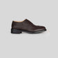 Vegan Oxford Brogue - Woman in dark brown with perforated broguing design, perfect for casual and office wear.
