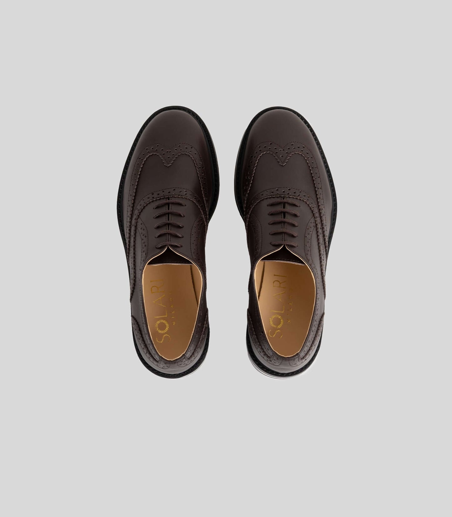 Vegan Oxford Brogue - Woman from Solari Milano, featuring a stylish brogue design and Blake construction.