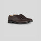 Vegan Oxford - Woman stylish lace-up shoes in brown leather with Blake Construction.