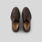 Vegan Derby - Man shoes in brown leather from Solari Milano with Blake Construction.