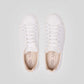 Vegan sneakers handmade in Italy, Solari Milano's Vegan Sneaker L1 in white, featuring breathable microfiber and a comfortable design.