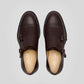 Vegan Monk Strap - Man in brown leather with a sophisticated monk strap design.